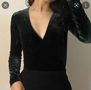 Madewell Velvet bodysuit